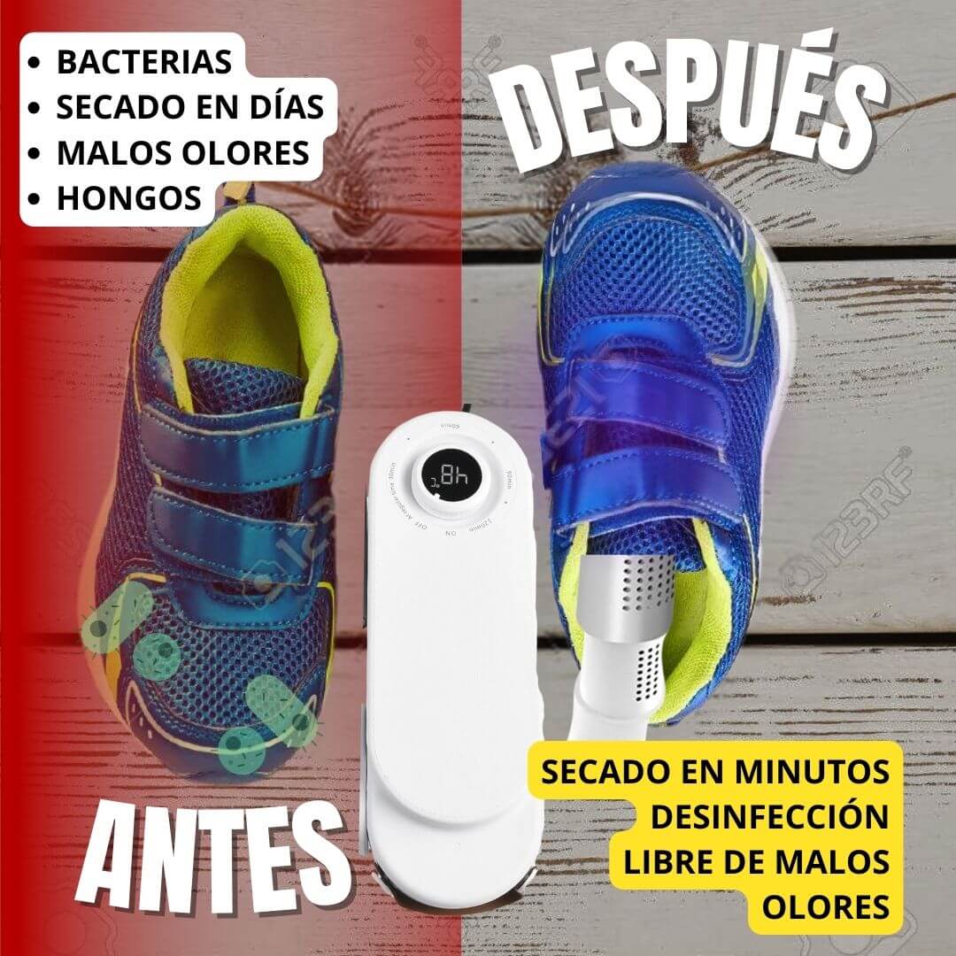 Secador Eléctrico Zapatos UV Profesional - Elimina Olores y Humedad